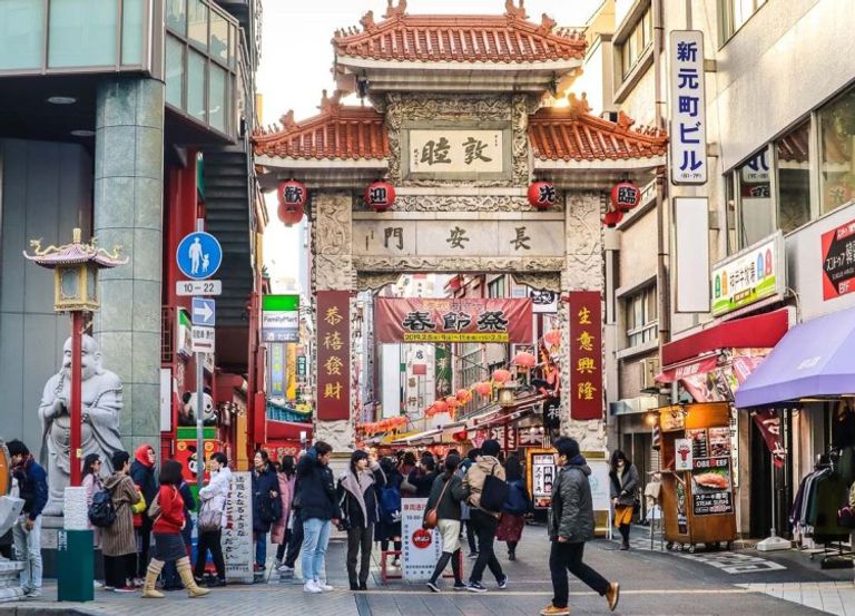 الحي الصيني في مدينة كوبي اليابانية