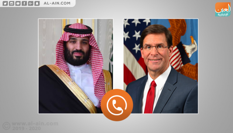 وزير الدفاع الأمريكي يجري اتصالا هاتفيا مع ولي العهد السعودي ‎