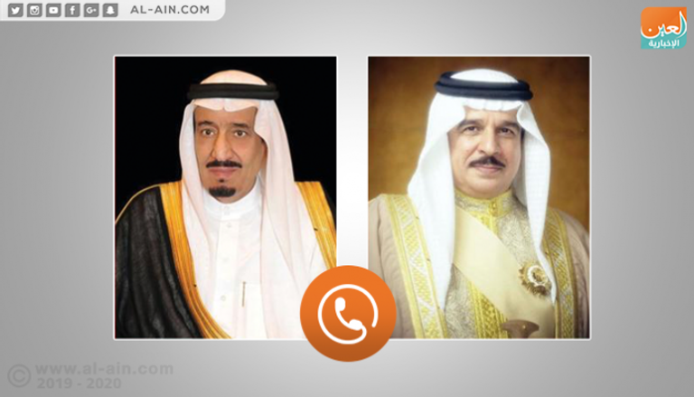 عاهل البحرين يؤكد للملك سلمان بن عبدالعزيز تضامن بلاده مع السعودية