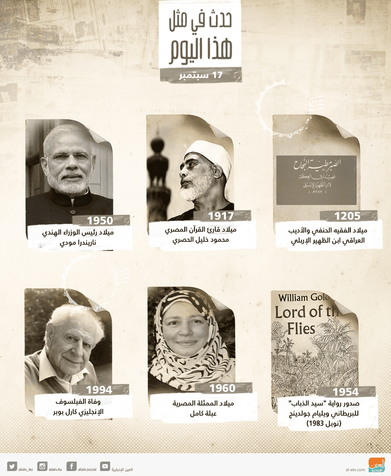 حدث في يوم 17 سبتمبر