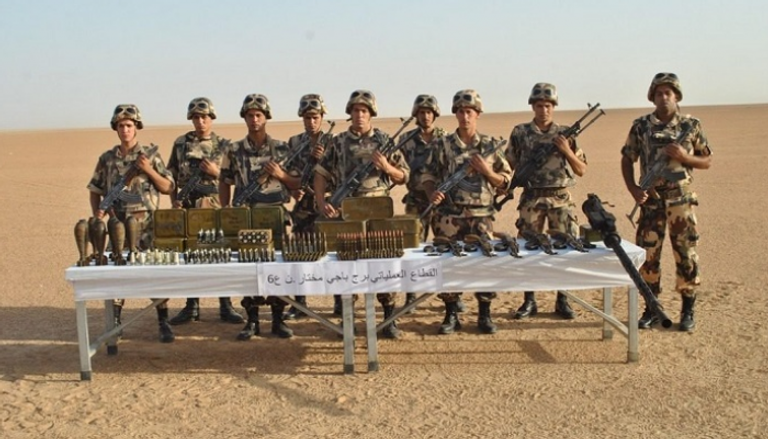 ضبط مخبأ للأسلحة الحربية جنوبي الجزائر