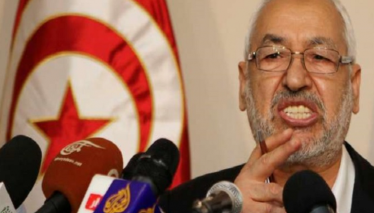 راشد الغنوشي رئيس حركة النهضة الإخوانية في تونس
