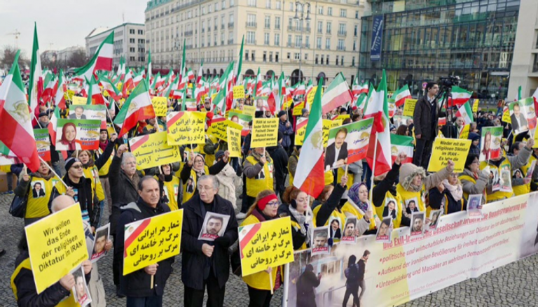 مظاهرة للمعارضة الإيرانية في ألمانيا - أرشيفية