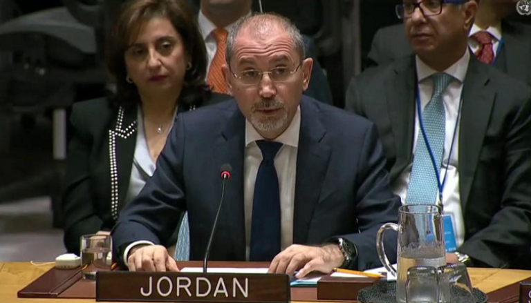 وزير الخارجية الأردني خلال كلمته في مجلس الأمن