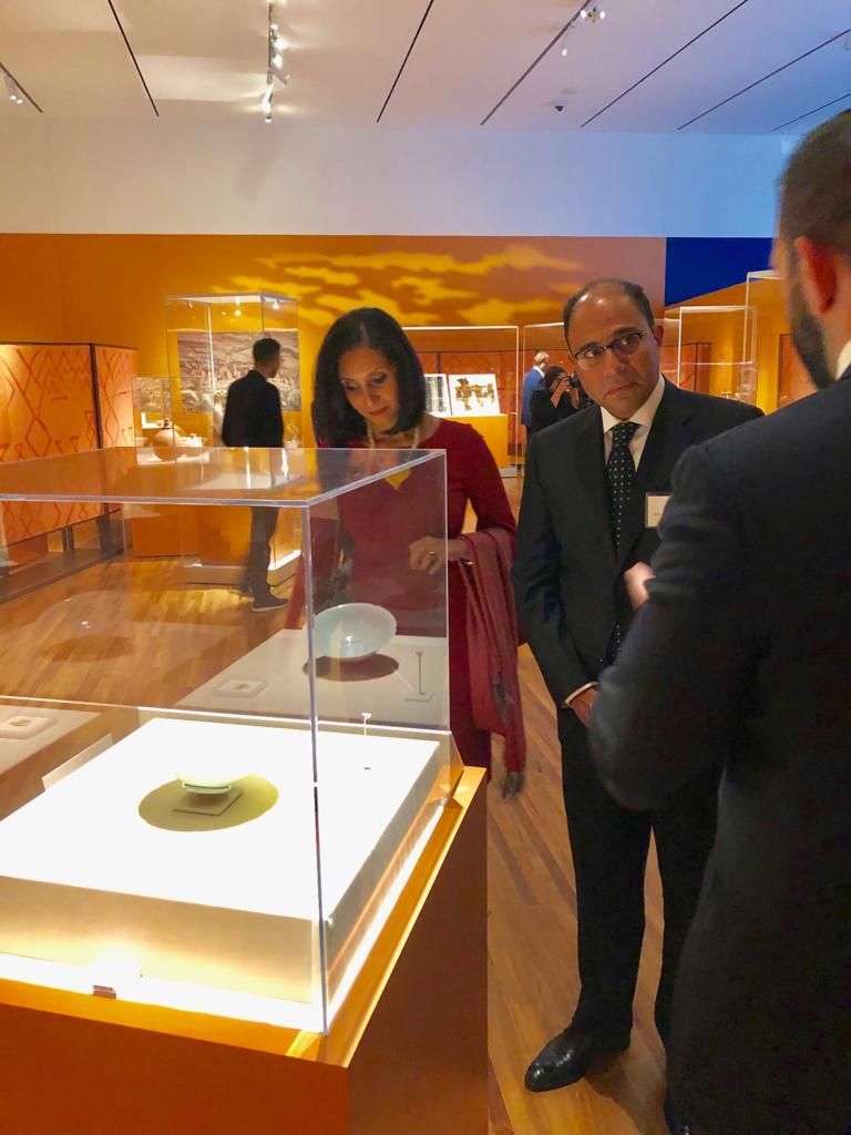 جانب من فعاليات معرض متحف "قافلة الذهب"