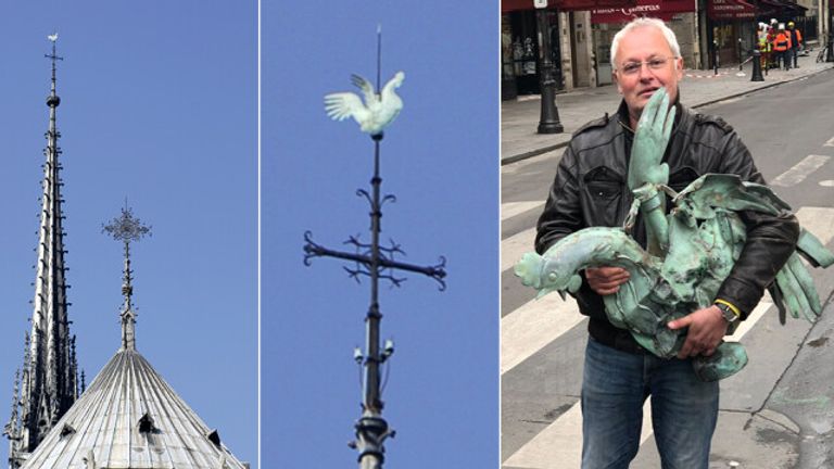 التمثال قبل الحريق