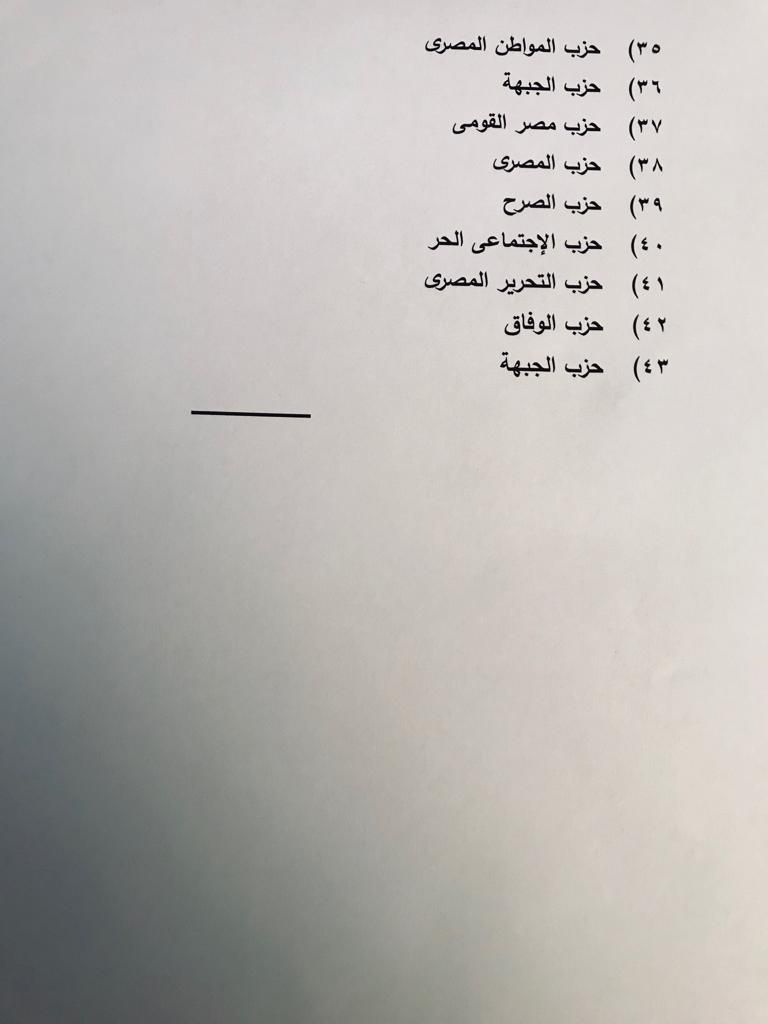 صورة متداولة لاجتماع تحالف الأحزاب المصرية