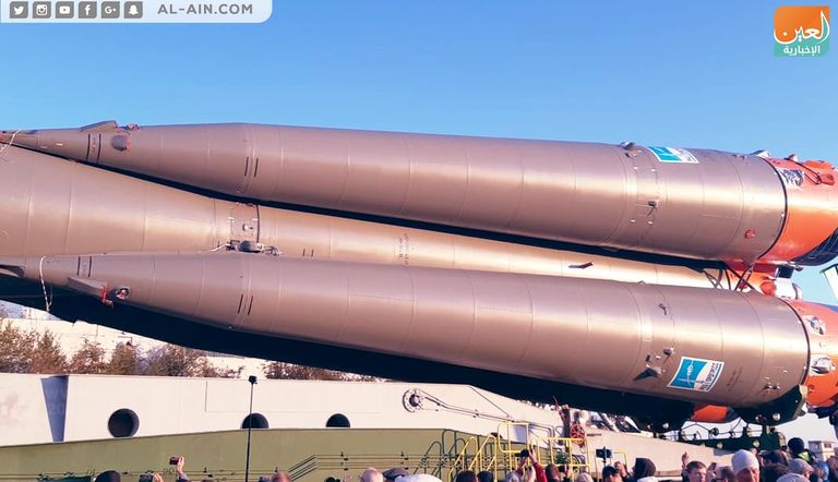 الصاروخ يصل قاعدته قبل يومين من انطلاقه للمحطة الدولية