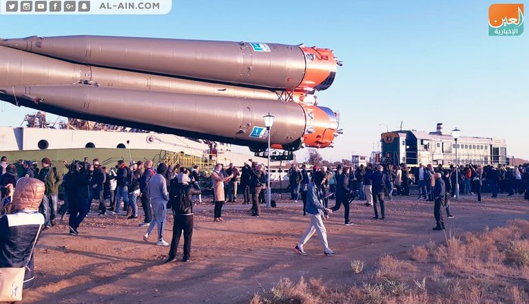 الصاروخ يصل قاعدته قبل يومين من انطلاقه للمحطة الدولية