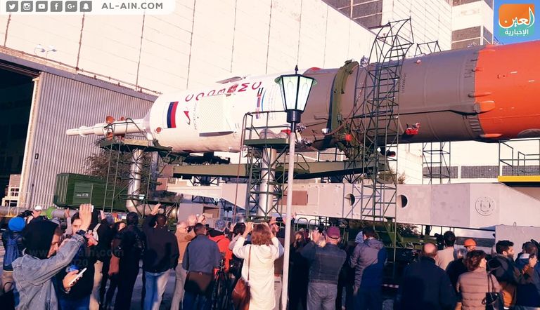 الصاروخ يصل قاعدته قبل يومين من انطلاقه للمحطة الدولية