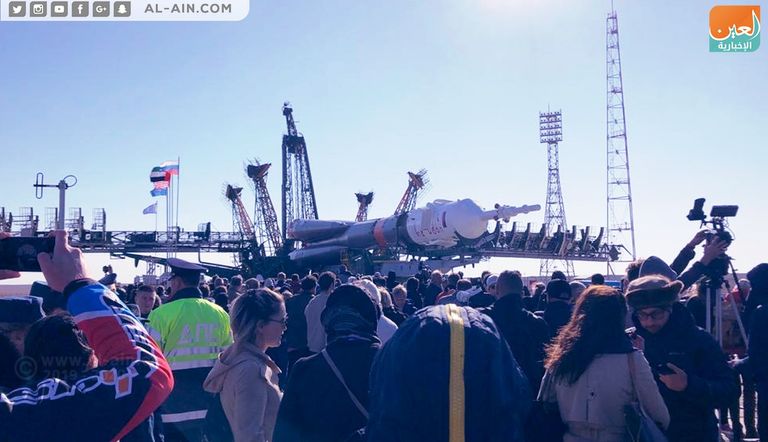 الصاروخ يصل قاعدته قبل يومين من انطلاقه للمحطة الدولية