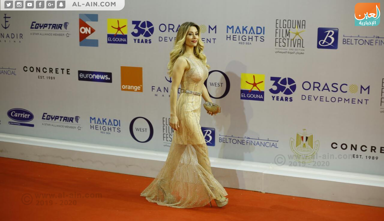 منى زكي وكندة علوش في مهرجان الجونة السينمائي 