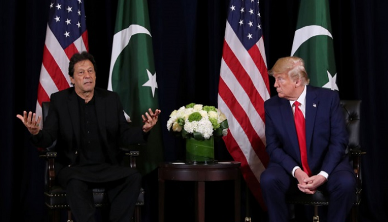 الرئيس الأمريكي خلال لقاء سابق مع رئيس وزراء باكستان