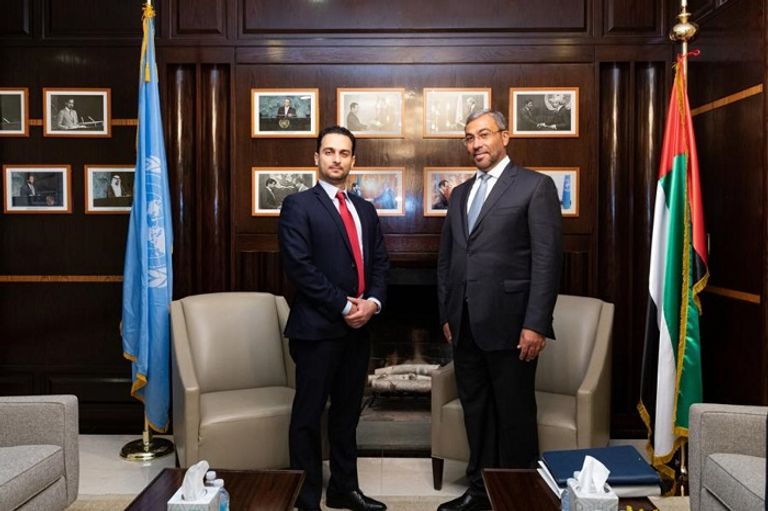 وفد الإمارات خلال اجتماعات الجمعية العامة للأمم المتحدة