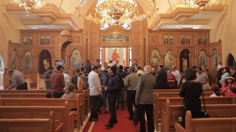 إقامة الصلوات في كاتدرائية الأنبا أنطونيوس