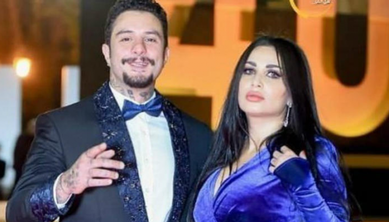 أحمد الفيشاوي وزوجته ندى الكامل 