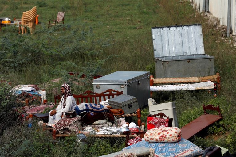 جانب من الدمار الذي خلفه الزلزال