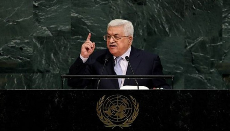 محمود عباس خلال كلمة سابقة أمام الأمم المتحدة