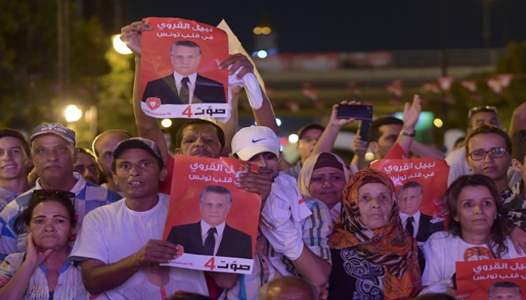 تونسيون يطالبون بالإفراج عن المرشح الرئاسي نبيل القروي