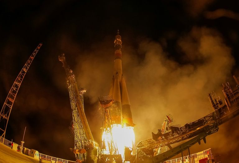 لحظة إطلاق الصاروخ 