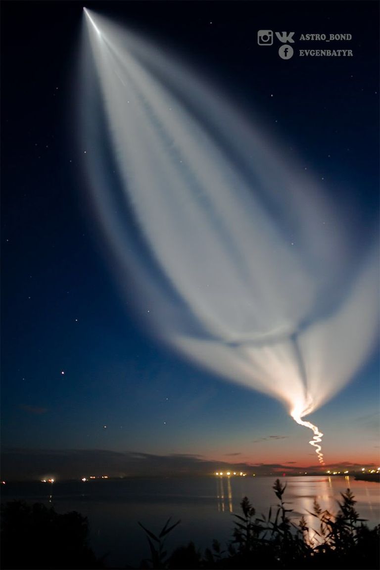 لحظة إطلاق الصاروخ 