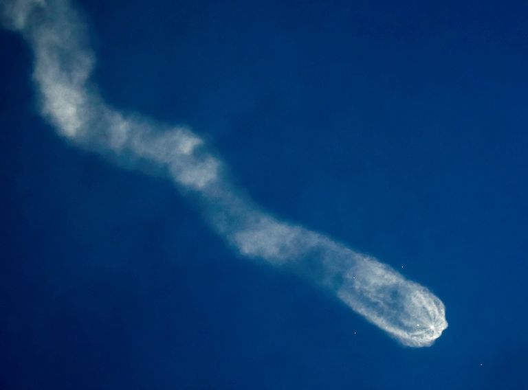 لحظة إطلاق الصاروخ 