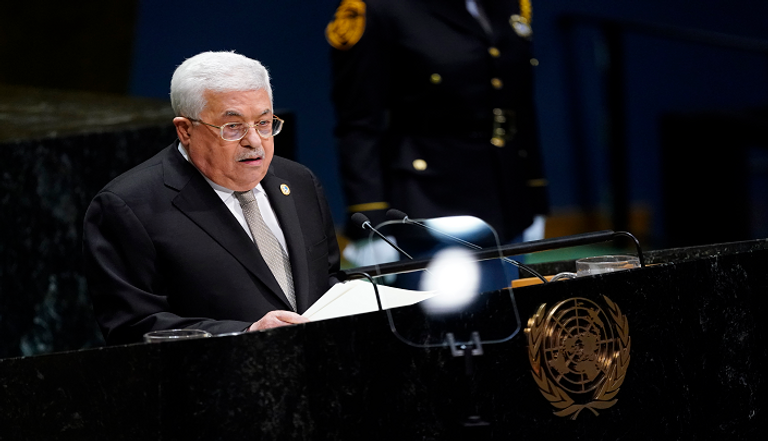 جانب من كلمة الرئيس الفلسطيني بالأمم المتحدة