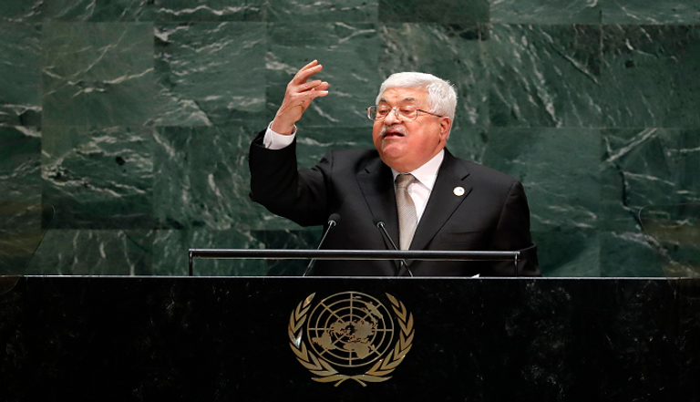 جانب من كلمة الرئيس الفلسطيني بالأمم المتحدة