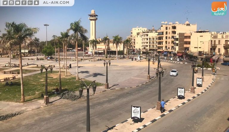 أحد الميادين الرئيسية في الأقصر خالٍ رغم دعوات التحريض