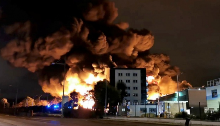 حريق بمصنع للمواد الكيميائية في روان بفرنسا