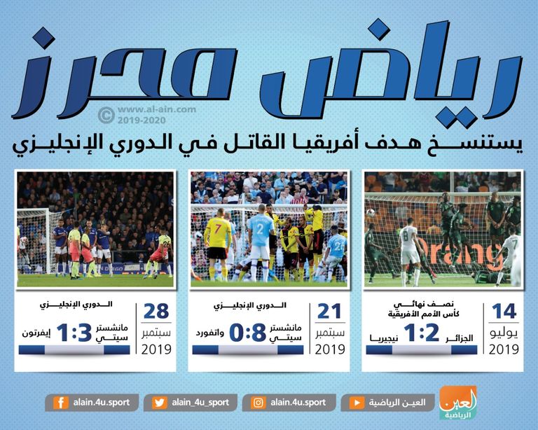 رياض محرز ضد إيفرتون