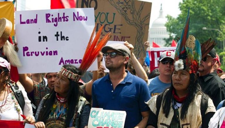 ليوناردو دي كابريو يدعم قضية المناخ - أرشيفية 