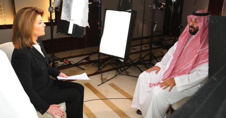 جانب من اللقاء ولي العهد السعودي الأمير محمد بن سلمان