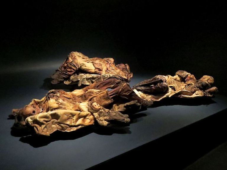 مومياء طفل رضيع عمره 6 أشهر