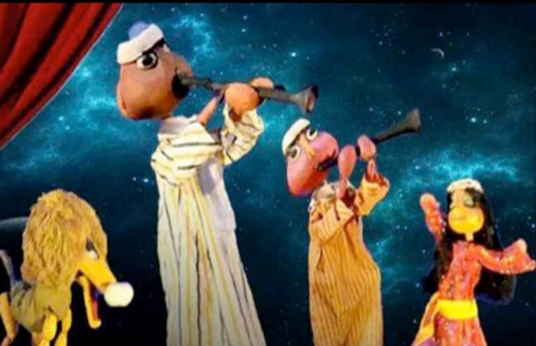 تصميات ناجي شاكر من عرض الليلة الكبيرة ناجي شاكر مع عرائس "الليلة الكبيرة"