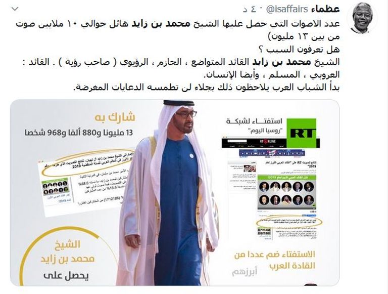 الشيخ محمد بن زايد آل نهيان القائد العربي الأبرز في 2019