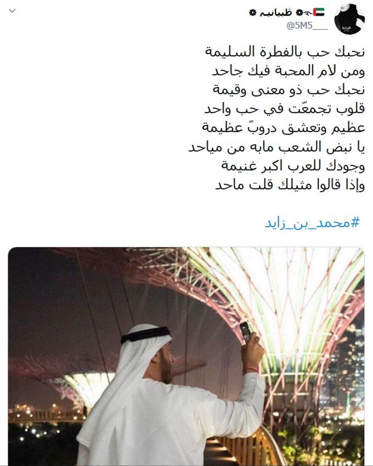 الشيخ محمد بن زايد آل نهيان القائد العربي الأبرز في 2019