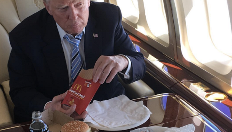 ترامب يفضل تناول وجبات ماكدونالدز حتى الآن