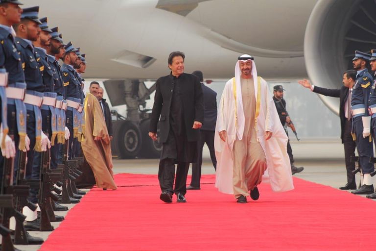 الشيخ محمد بن زايد آل نهيان وعمران خان