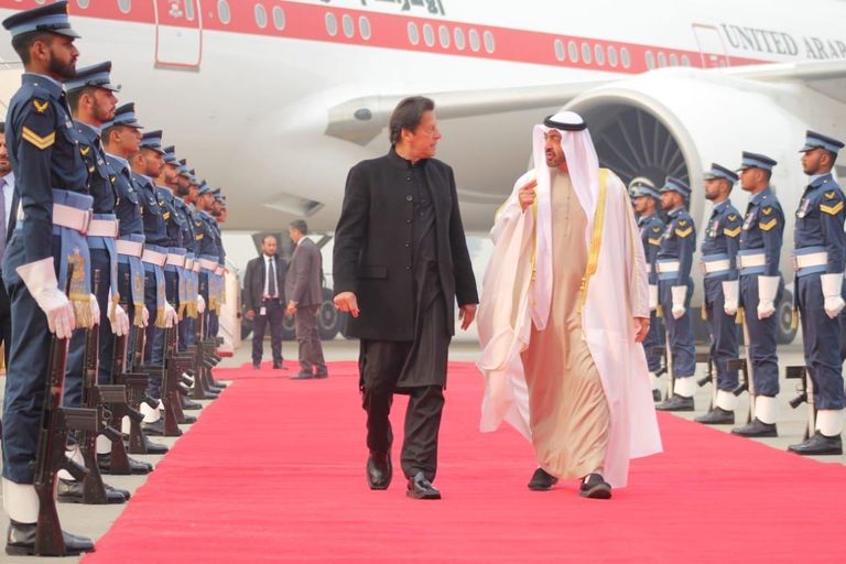 الشيخ محمد بن زايد آل نهيان وعمران خان