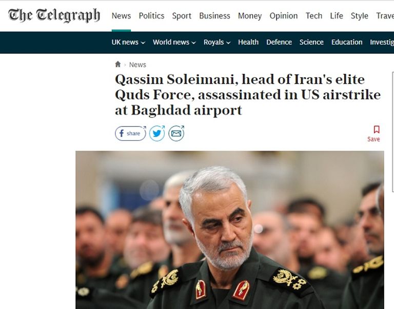 غارة أمريكية تضع نهاية لقصة قاسم سليماني