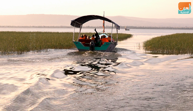 طائر أبو سعن الأفريقي.. بهجة بحيرة 