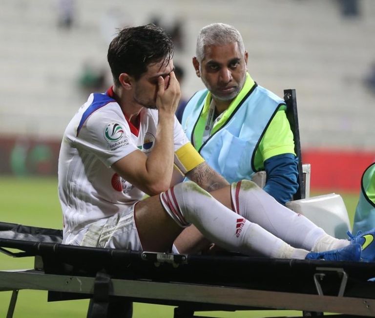 إصابة كورنادو وضعت الشارقة في ورطة الشارقة الإماراتي