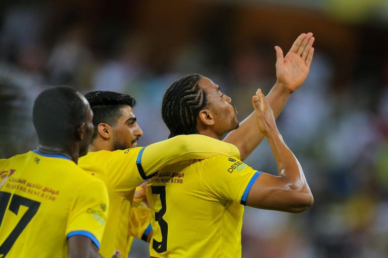 من مباراة النصر والتعاون