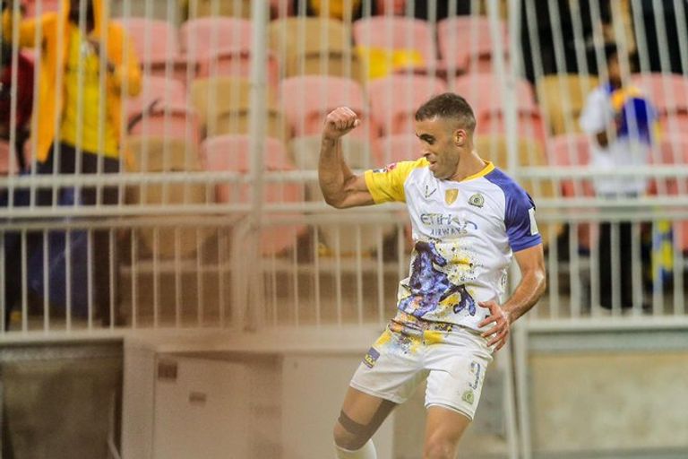 من مباراة النصر والتعاون