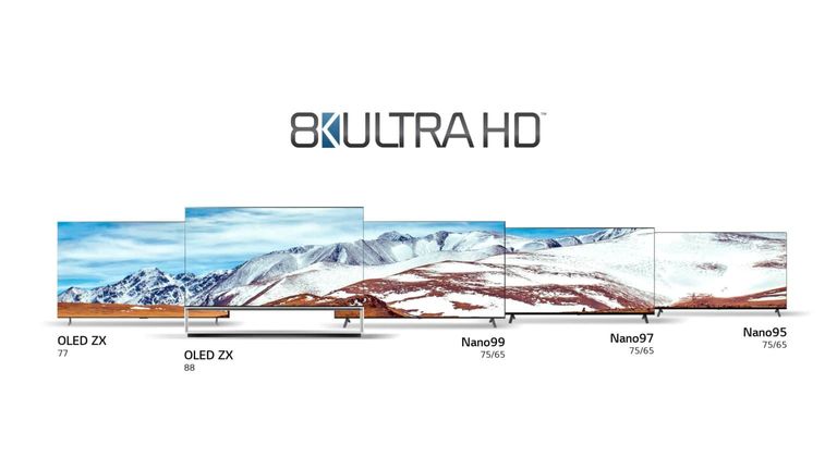 إل جي تقدم 8 أجهزة تلفاز بدقة 8K