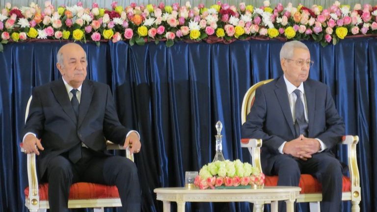 مراسم تنصيب الرئيس الجزائري المنتخب عبد المجيد تبون