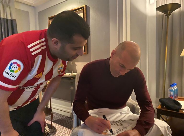 آل الشيخ مع جوتي وزيدان