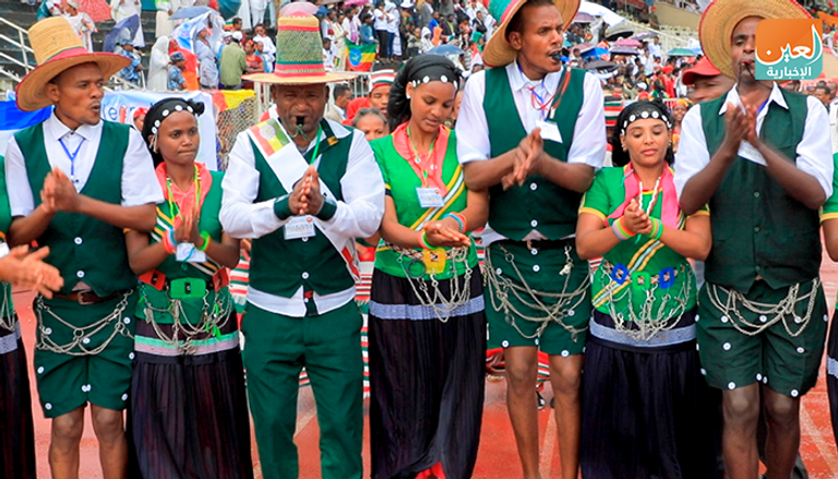 جانب من احتفالية قومية "حلابا"