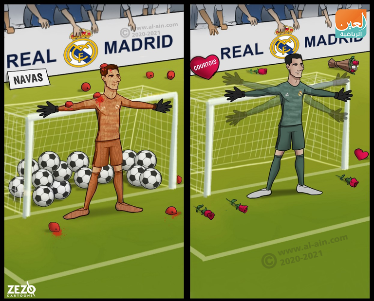 تيبو كورتوا حارس مرمى ريال مدريد